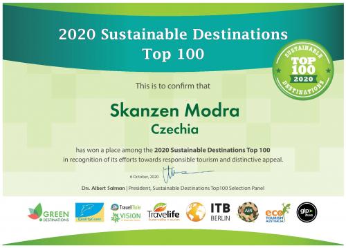 TOP 100&nbsp;Skanzen Modrá